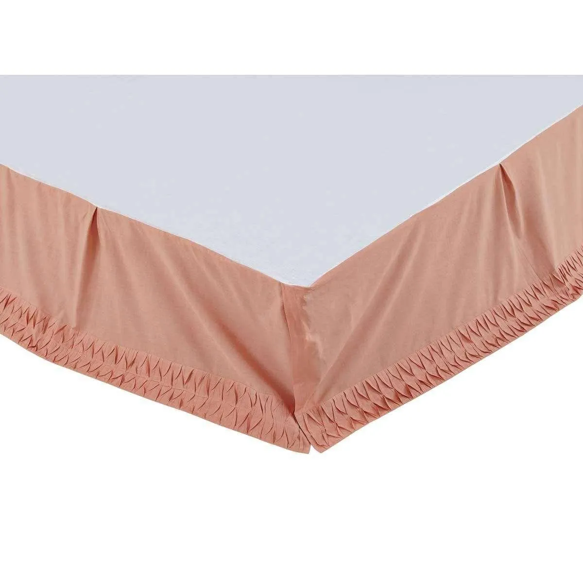 Adelia Apricot Bed Skirts VHC Brands