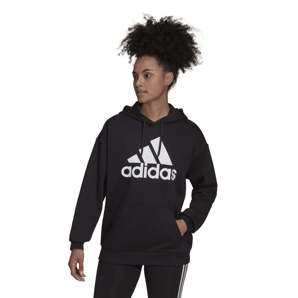 adidas Essentials Logo Boyfriend Womens Fleece Hoodie