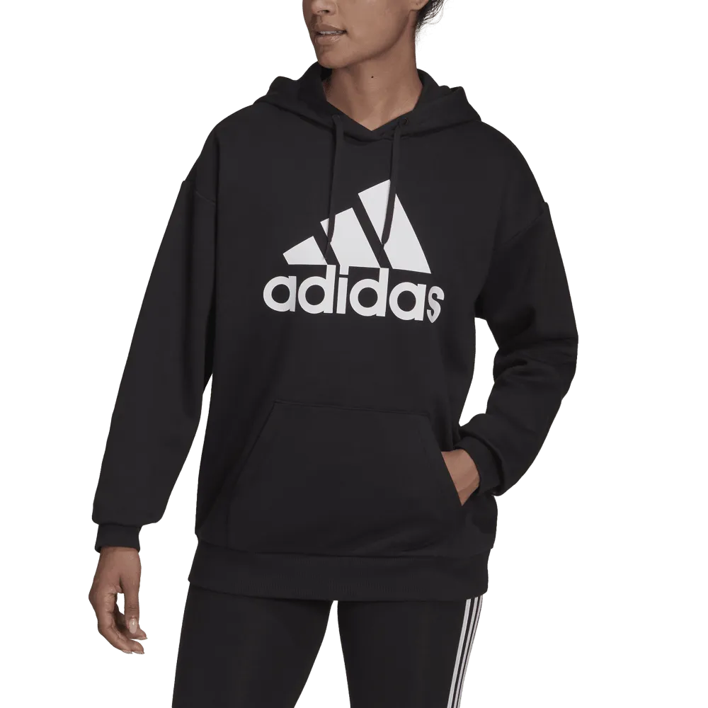 adidas Essentials Logo Boyfriend Womens Fleece Hoodie