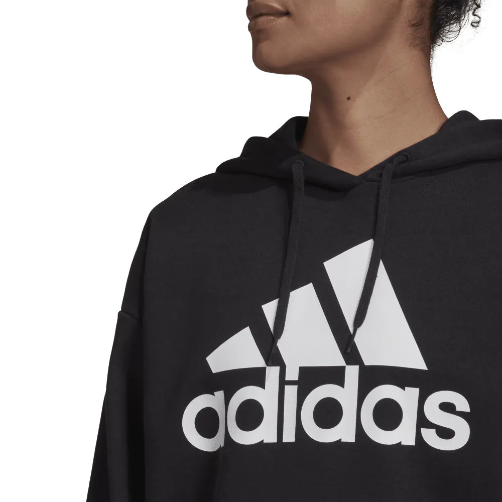 adidas Essentials Logo Boyfriend Womens Fleece Hoodie