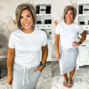 All Good Things Skirt - Heather Grey