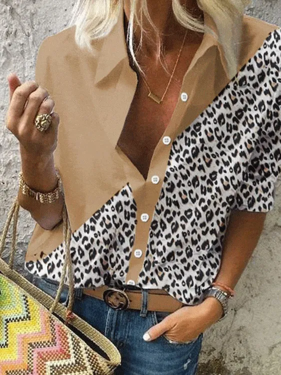 Alluring Leopard Print Blouse