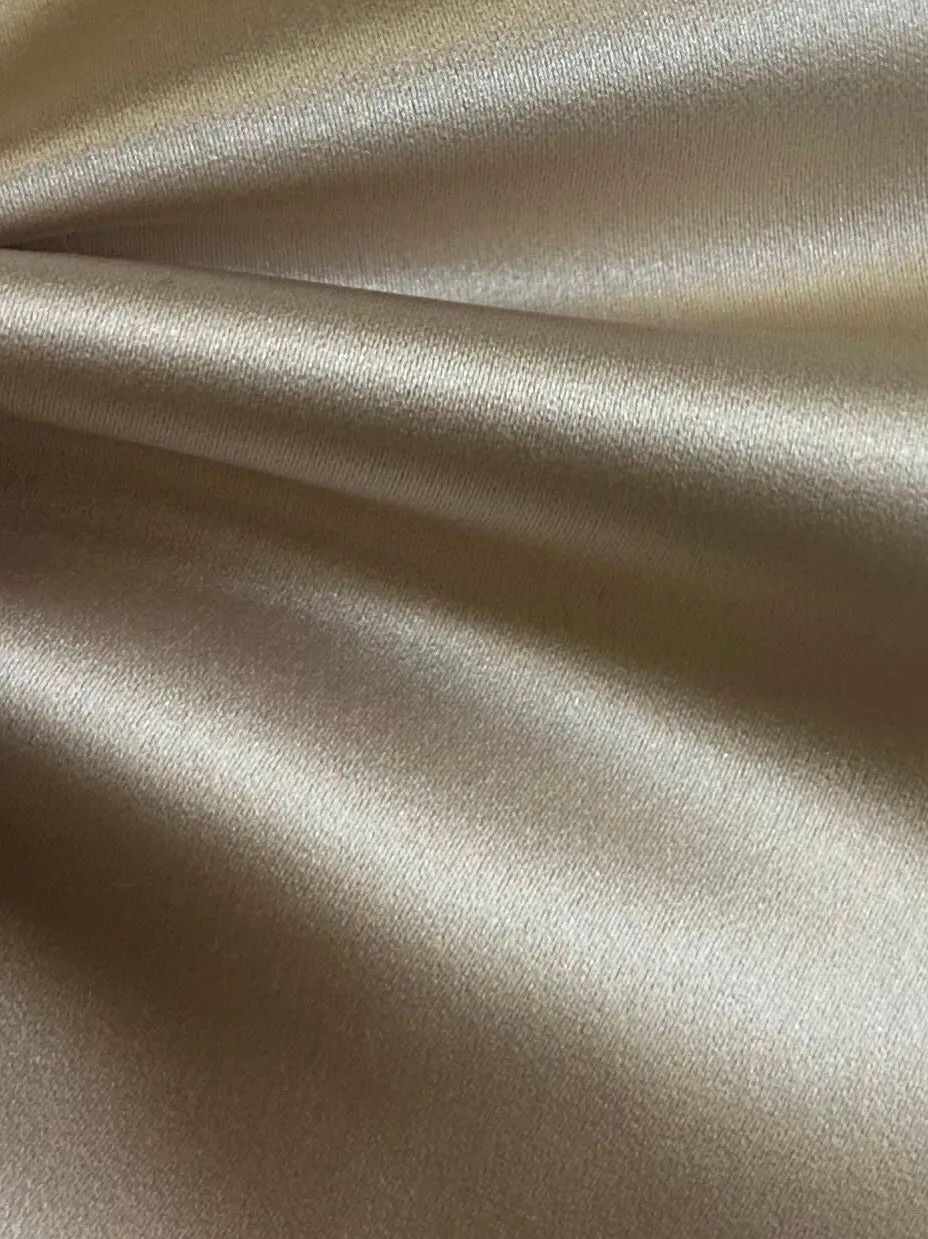 Almond Polyester Duchess Satin - Supreme