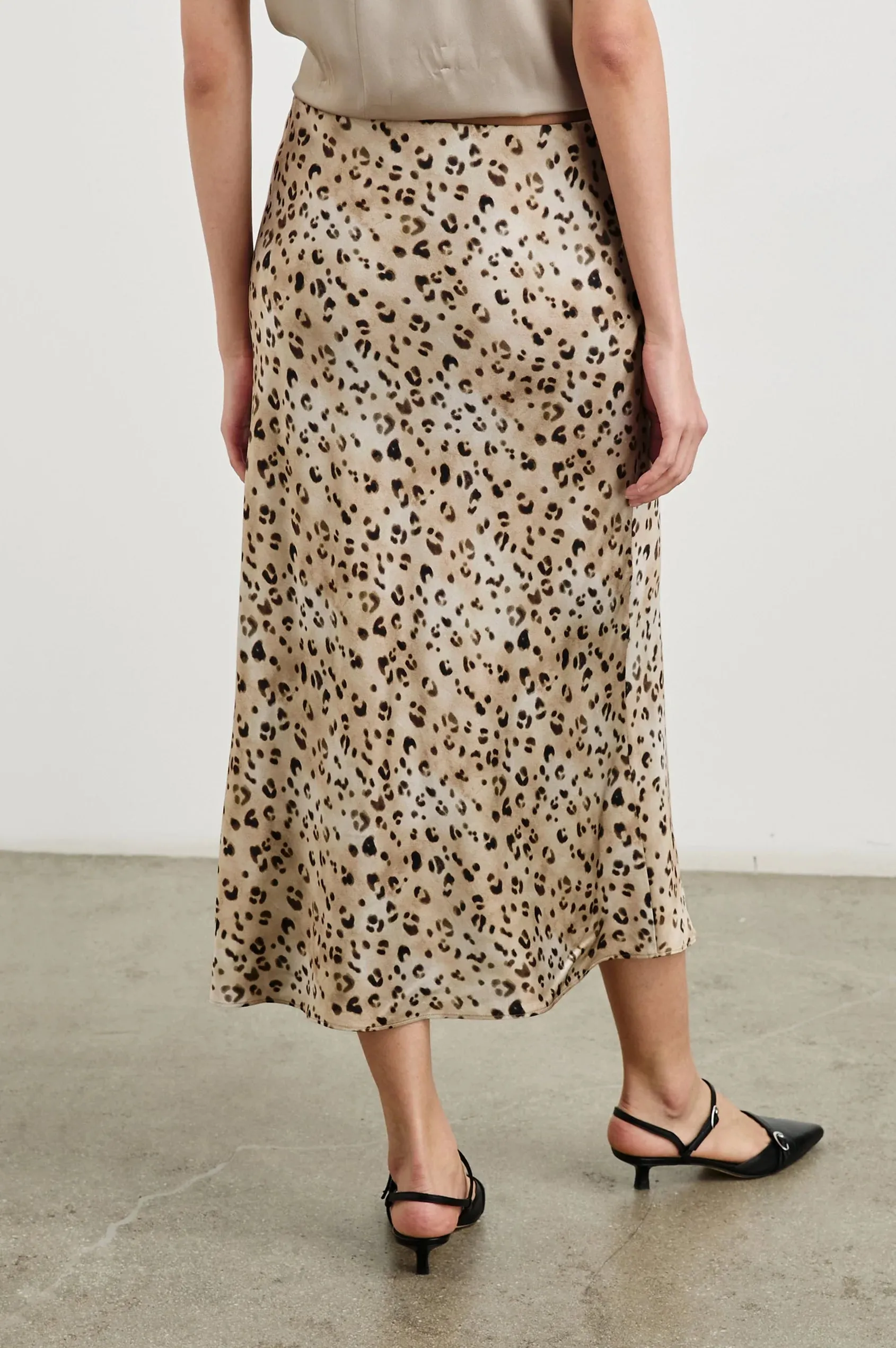 Anya Skirt Champagne Leopard