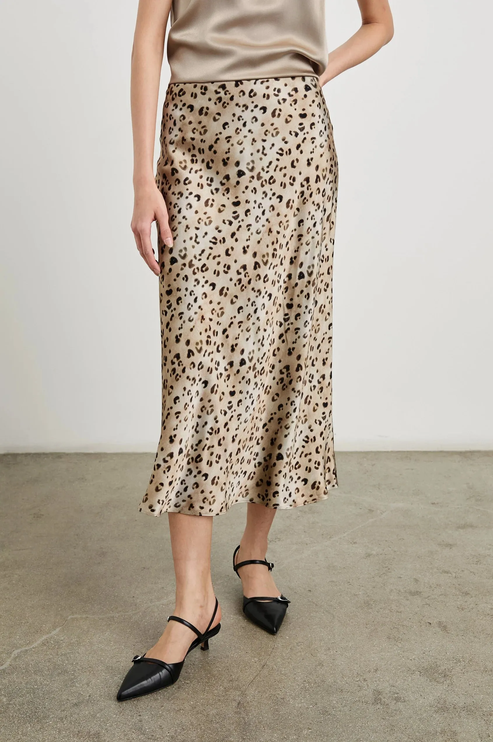 Anya Skirt Champagne Leopard