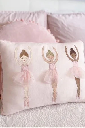 Ballerina Lumbar Pillow for Kids