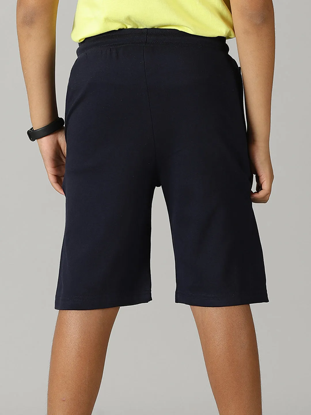 Boys Knit Shorts With Zipper Pocket