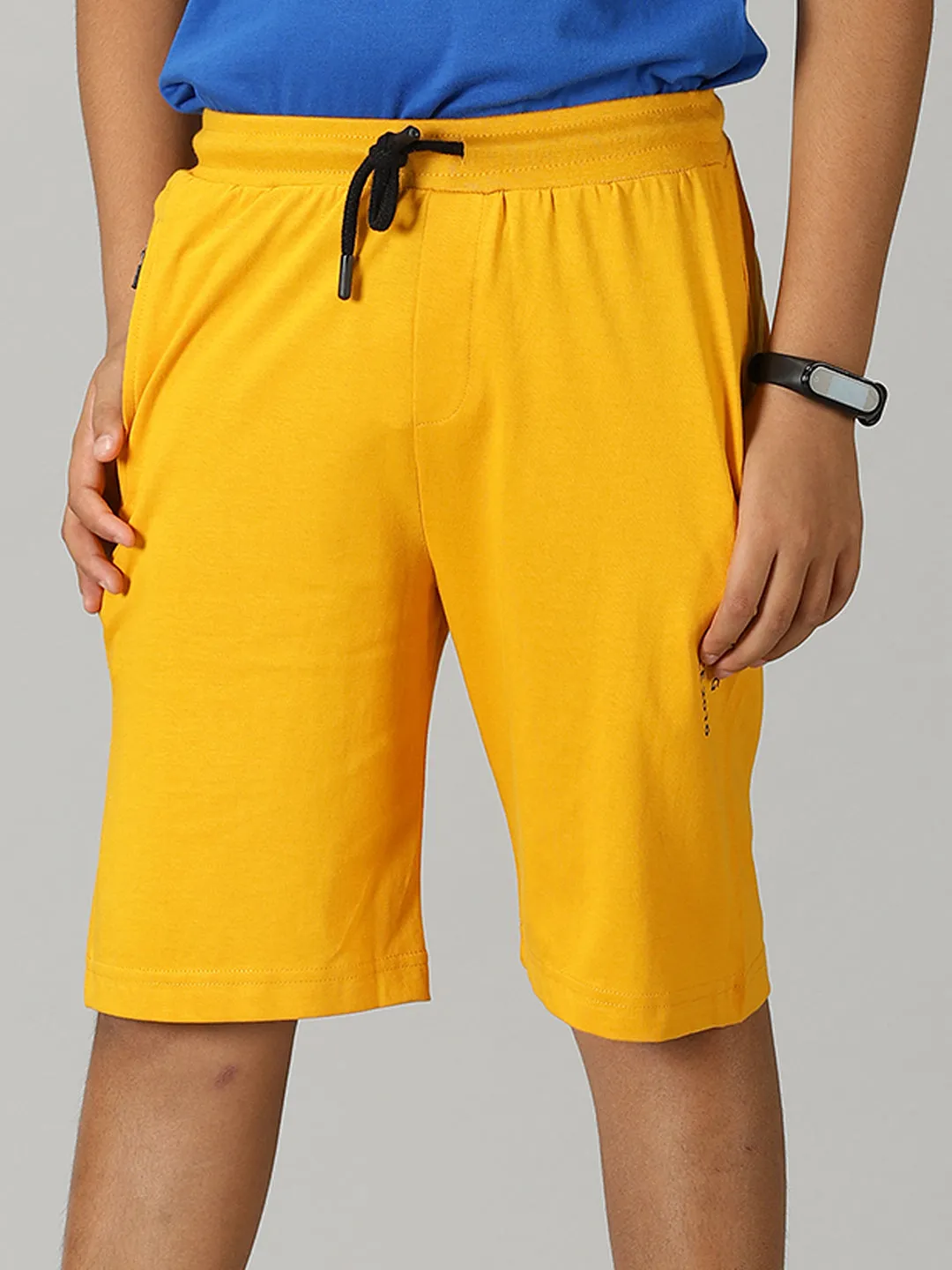 Boys Knit Shorts With Zipper Pocket