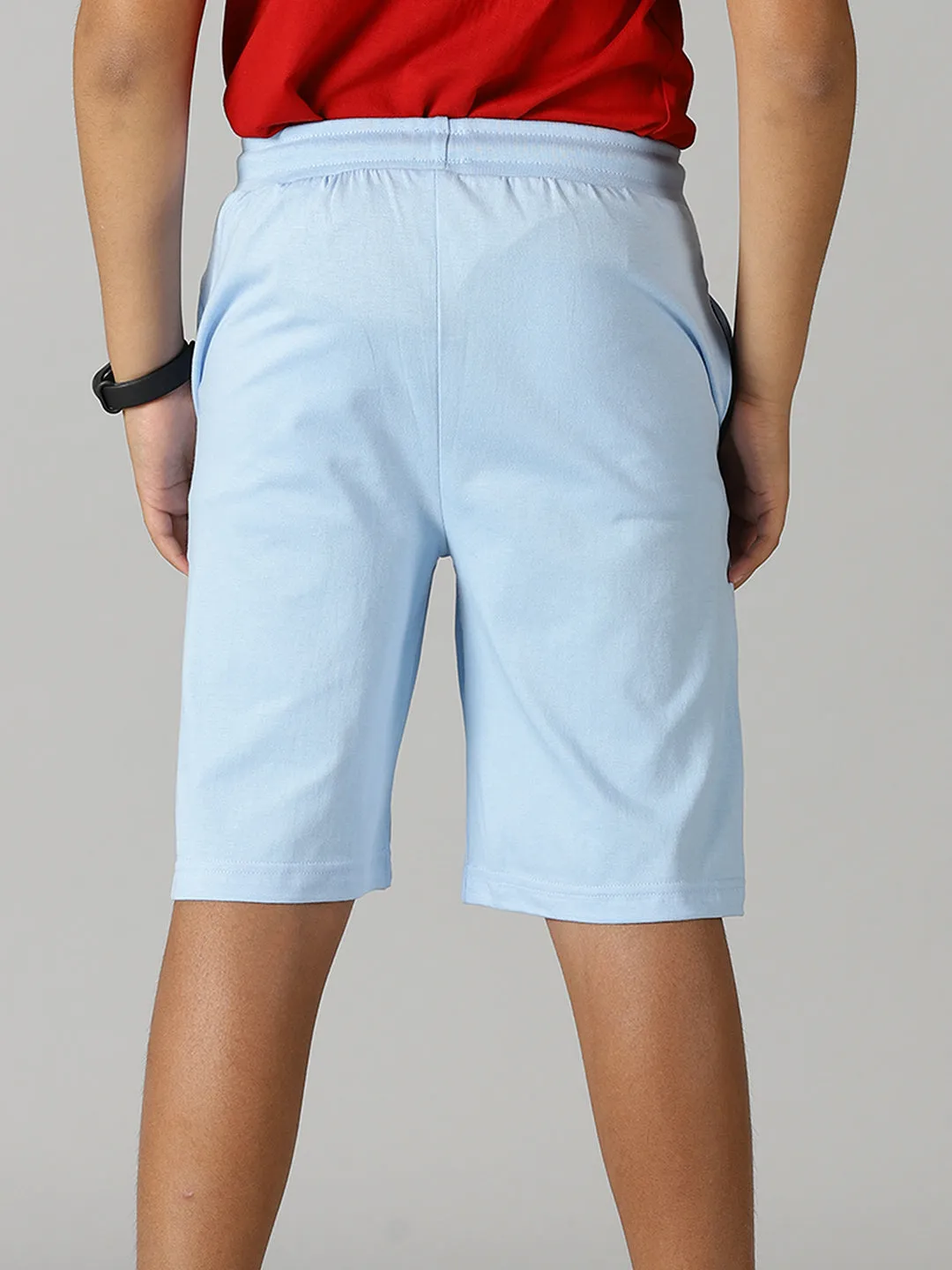 Boys Knit Shorts With Zipper Pocket