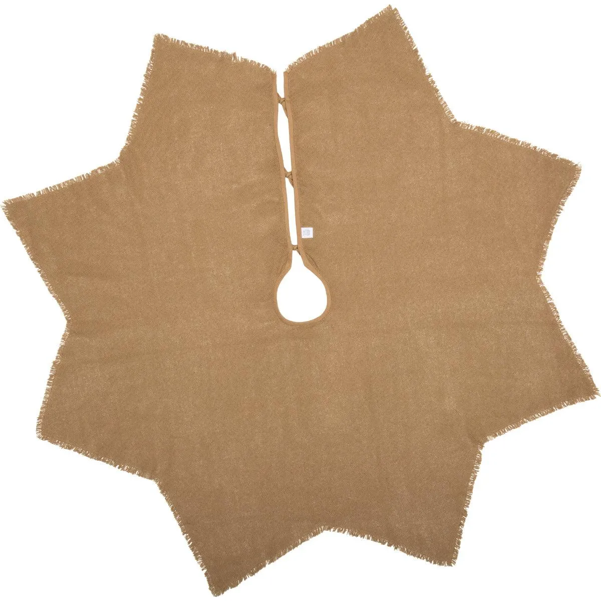 Burlap Natural Christmas Tree Skirt 48 VHC Brands