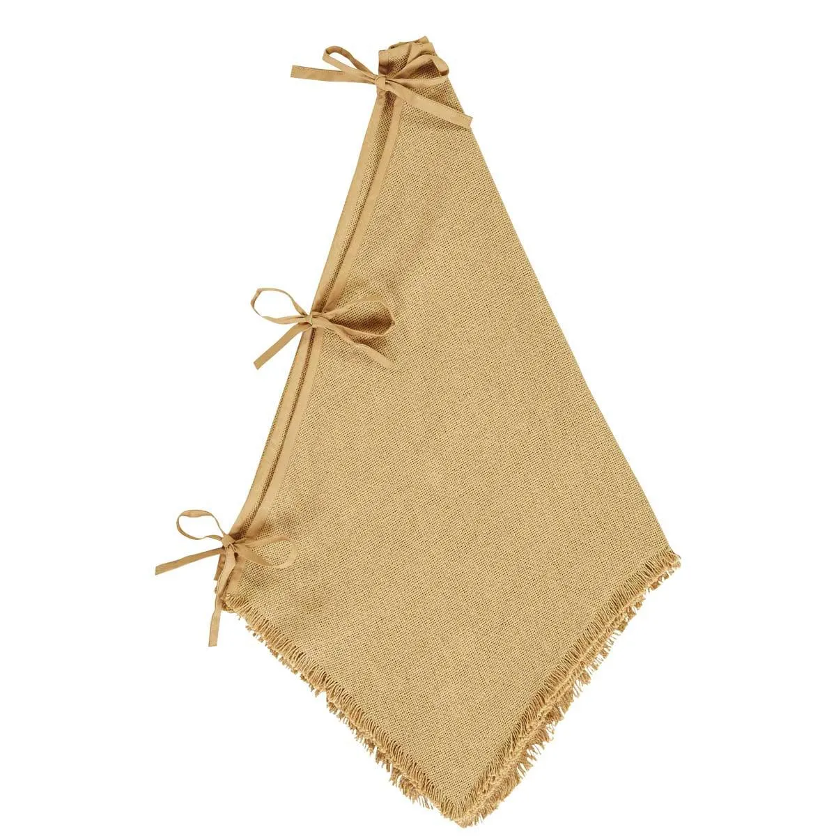 Burlap Natural Christmas Tree Skirt 48 VHC Brands