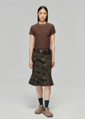 Camo Print Mermaid Skirt