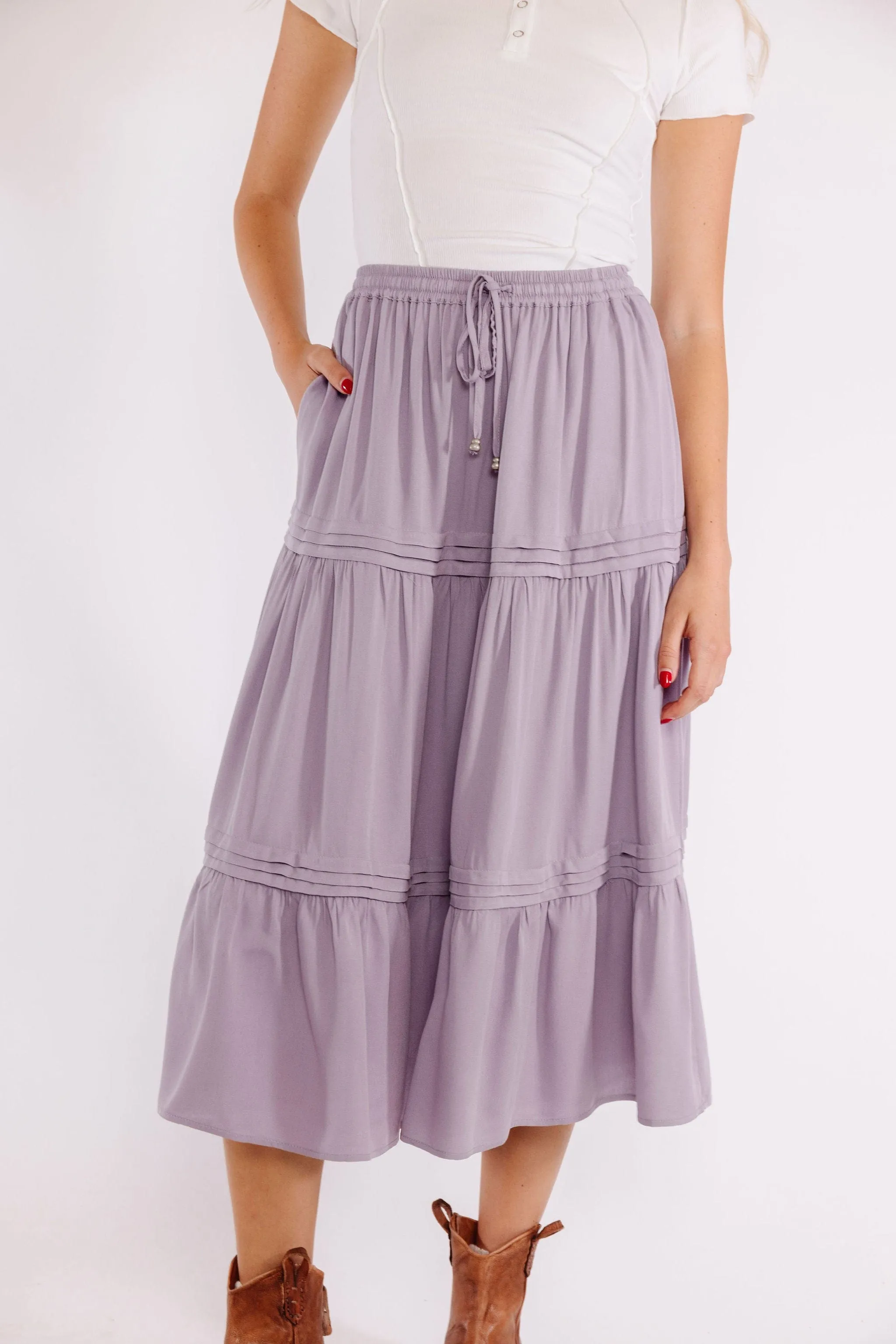 Easy Breezy Skirt in Lavender