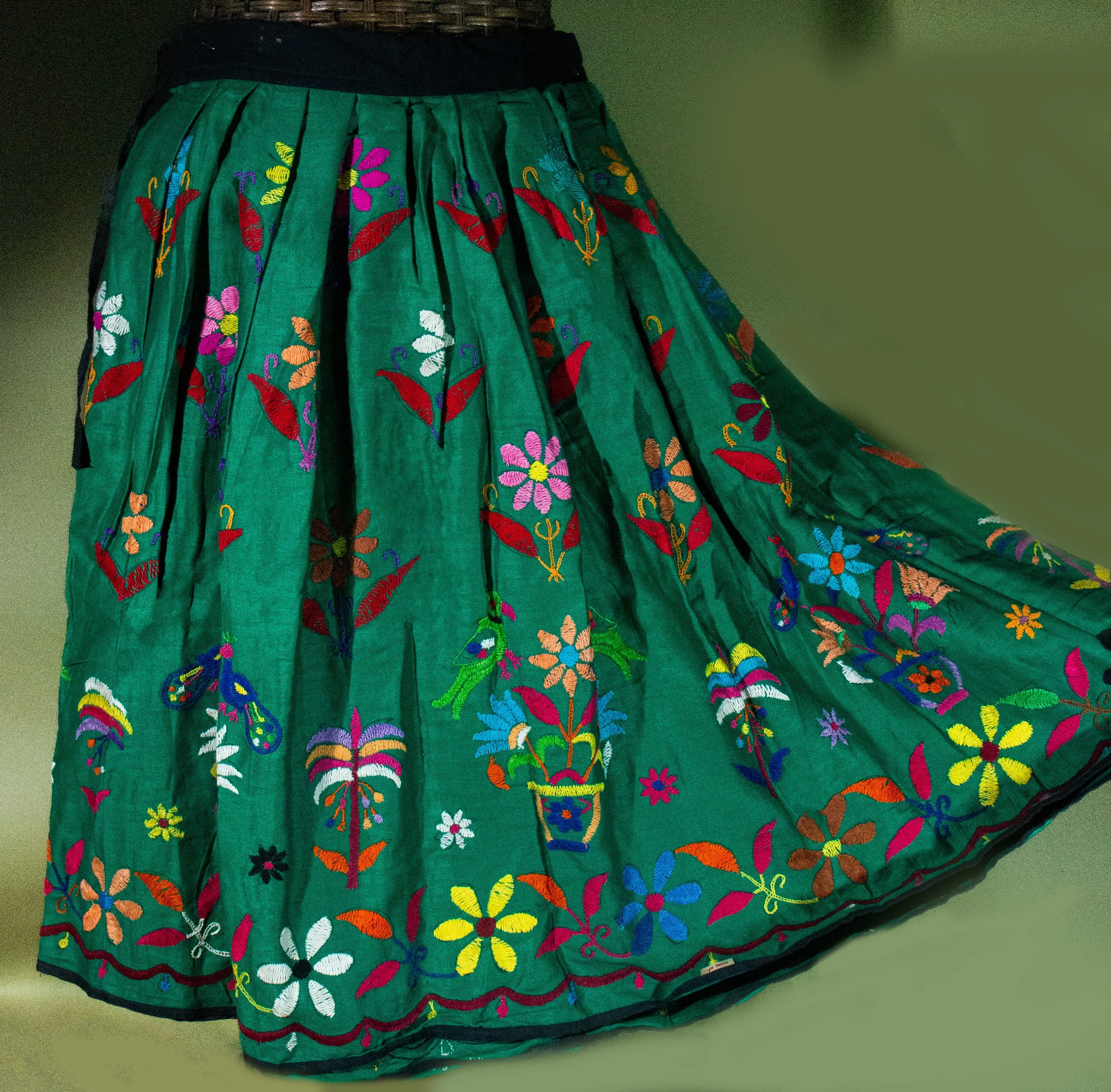 Embroidered Vintage "Flower Power" Rajasthan Skirt Collection