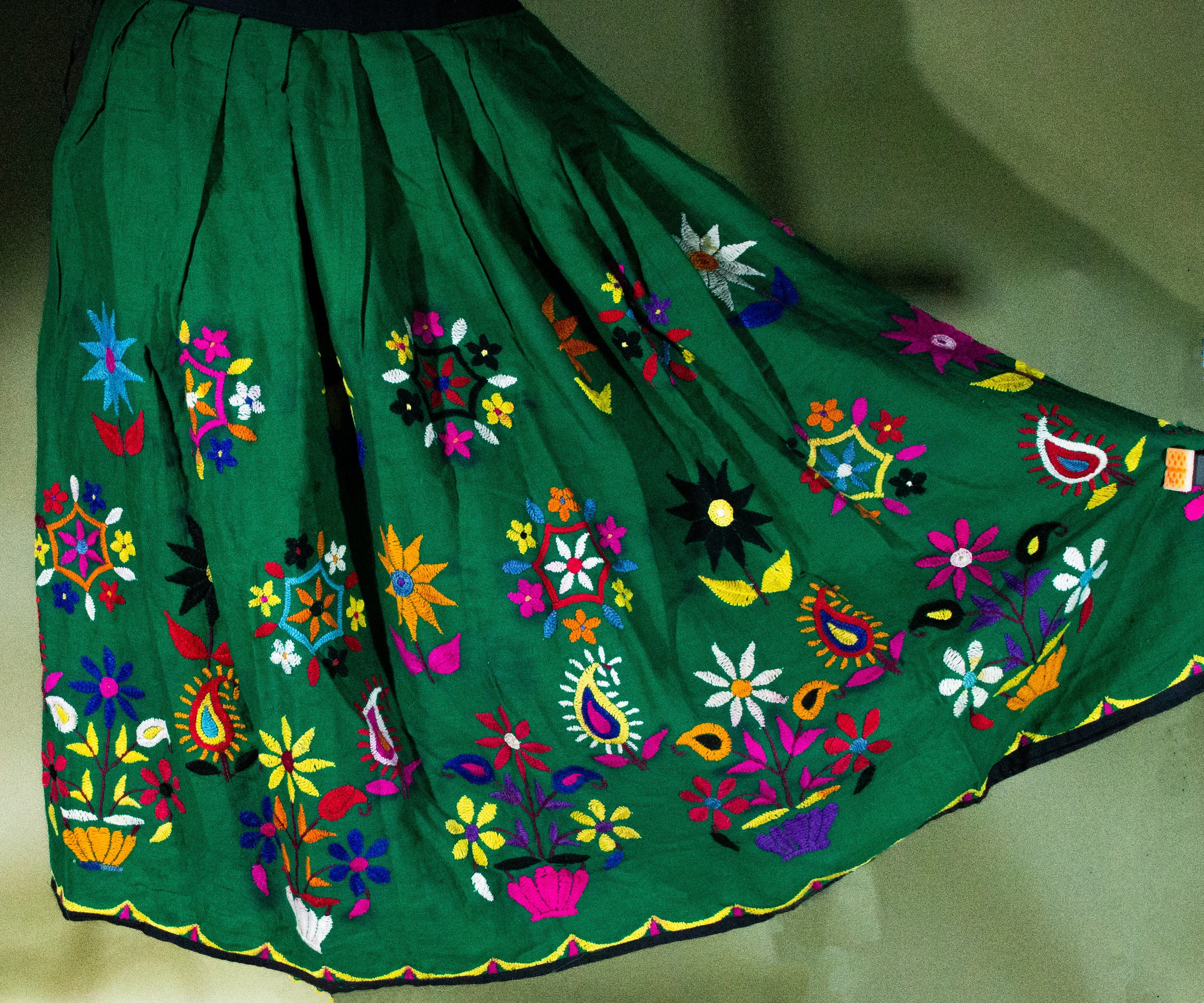 Embroidered Vintage "Flower Power" Rajasthan Skirt Collection