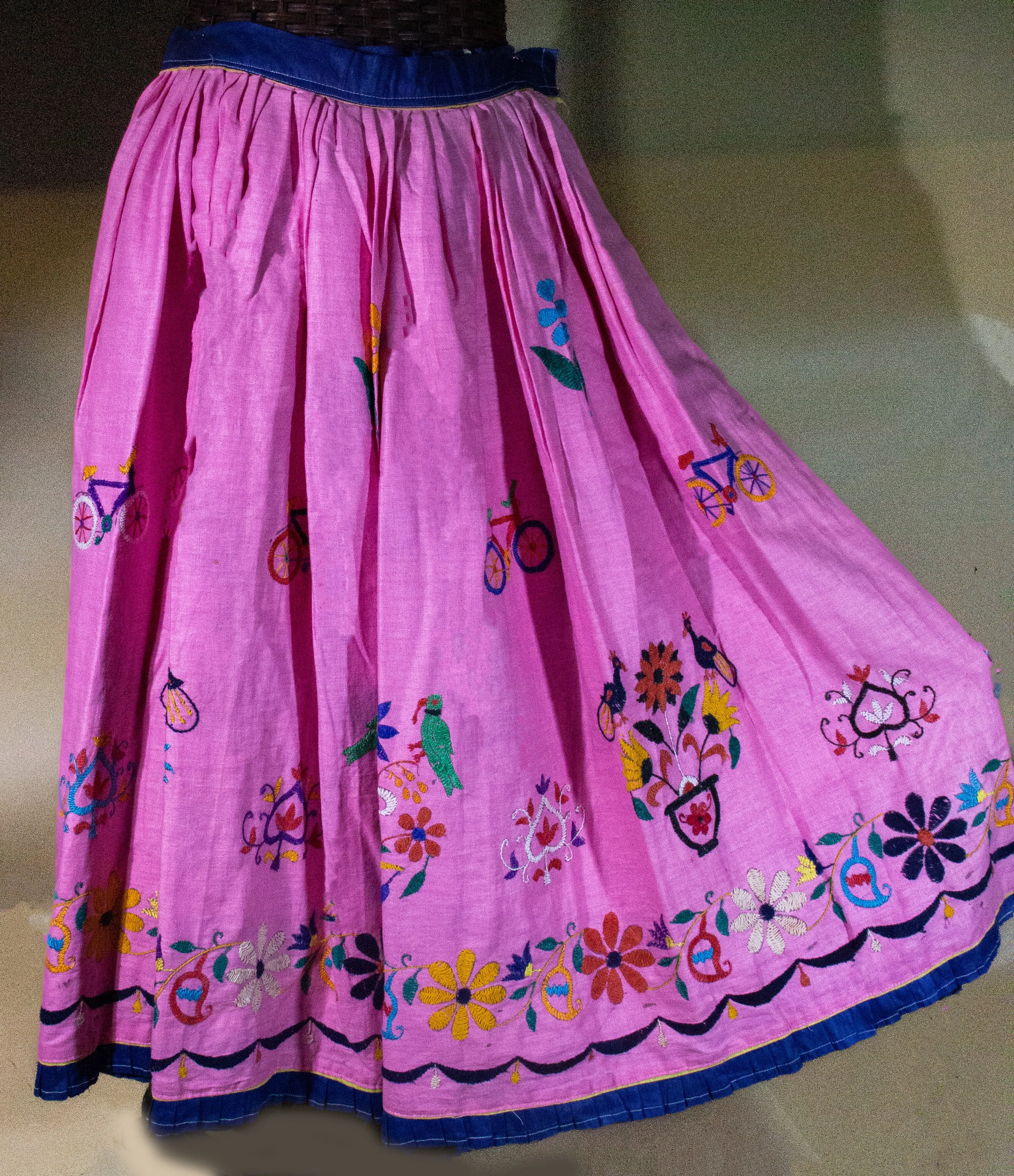 Embroidered Vintage "Flower Power" Rajasthan Skirt Collection