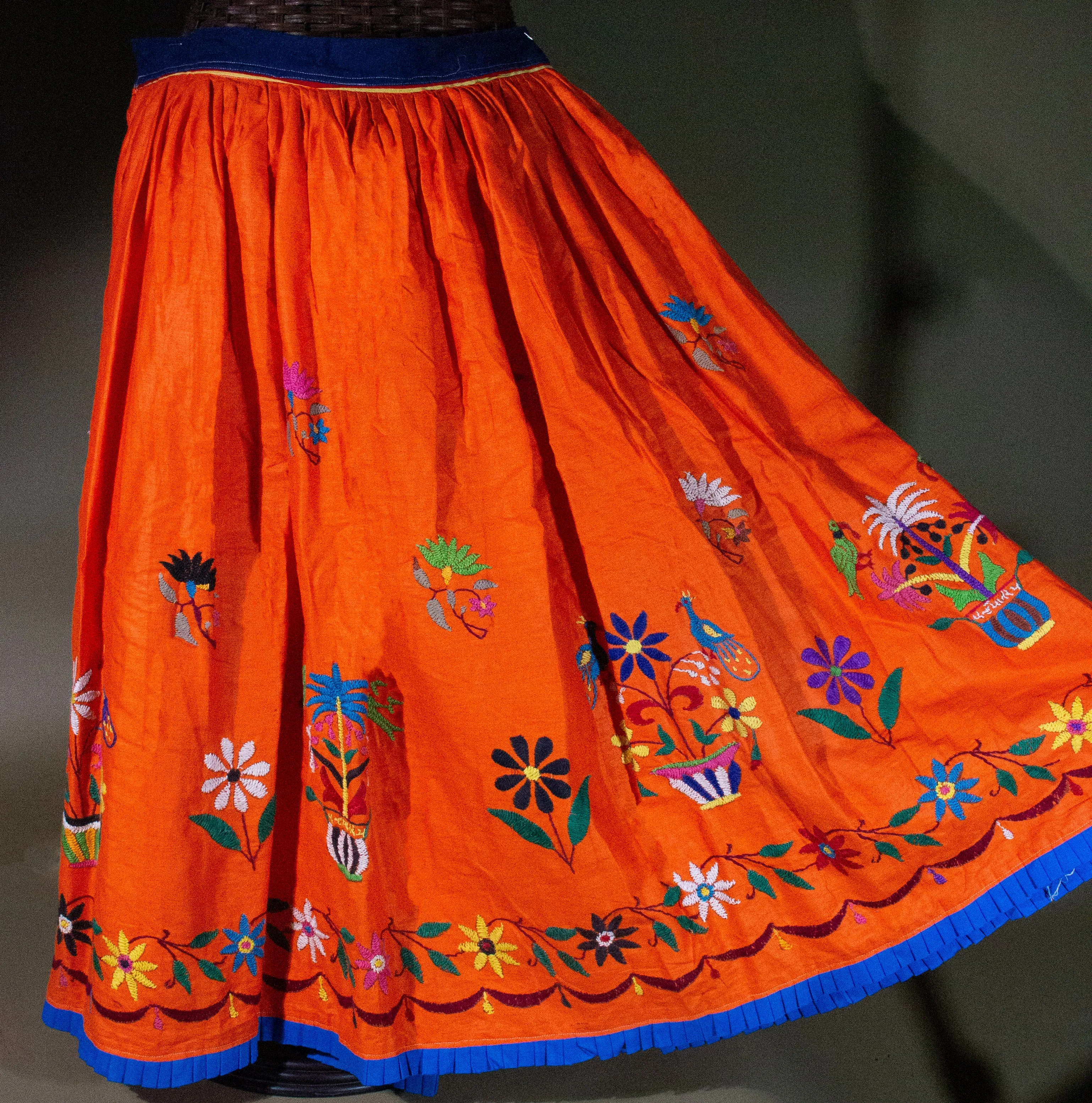 Embroidered Vintage "Flower Power" Rajasthan Skirt Collection