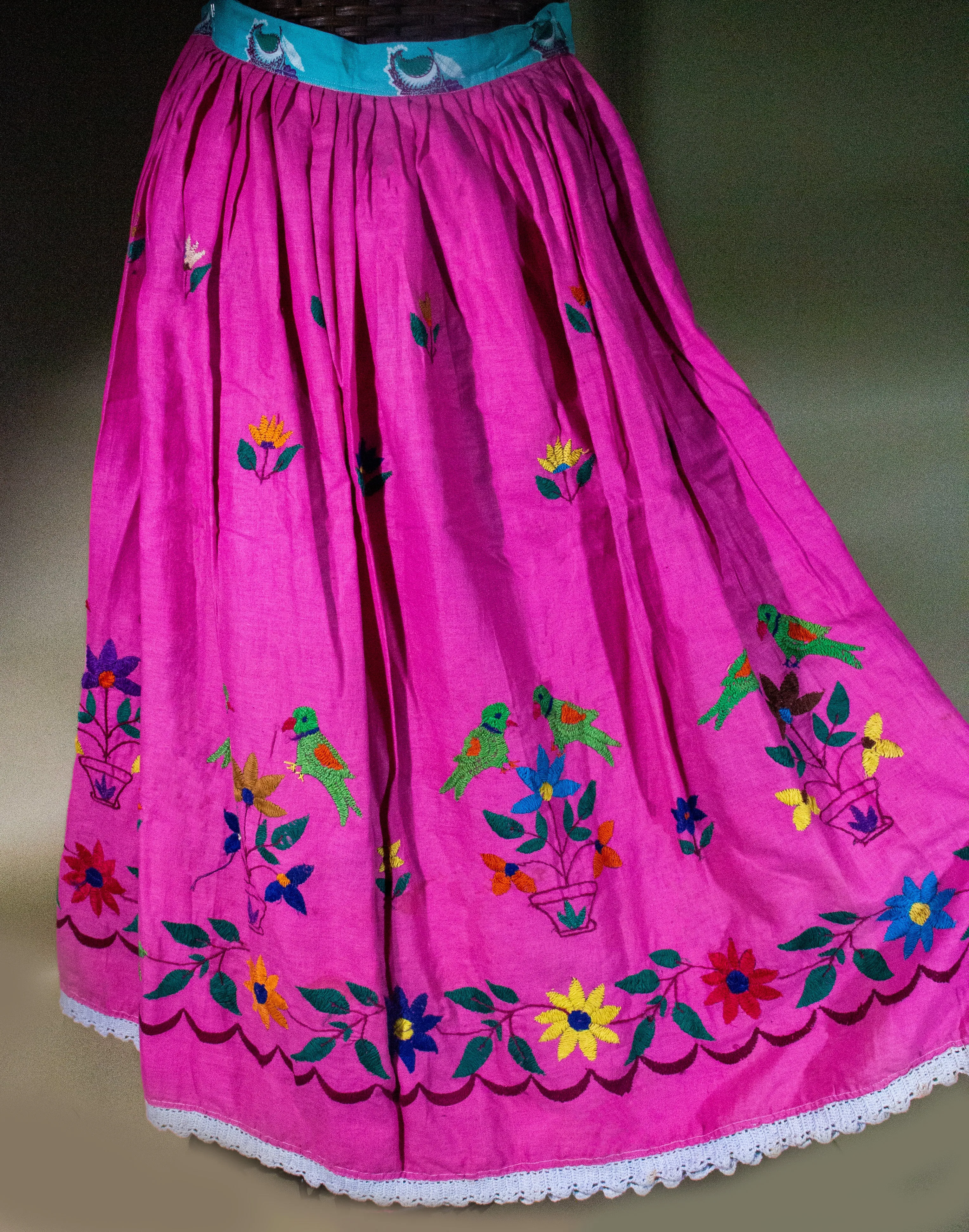 Embroidered Vintage "Flower Power" Rajasthan Skirt Collection