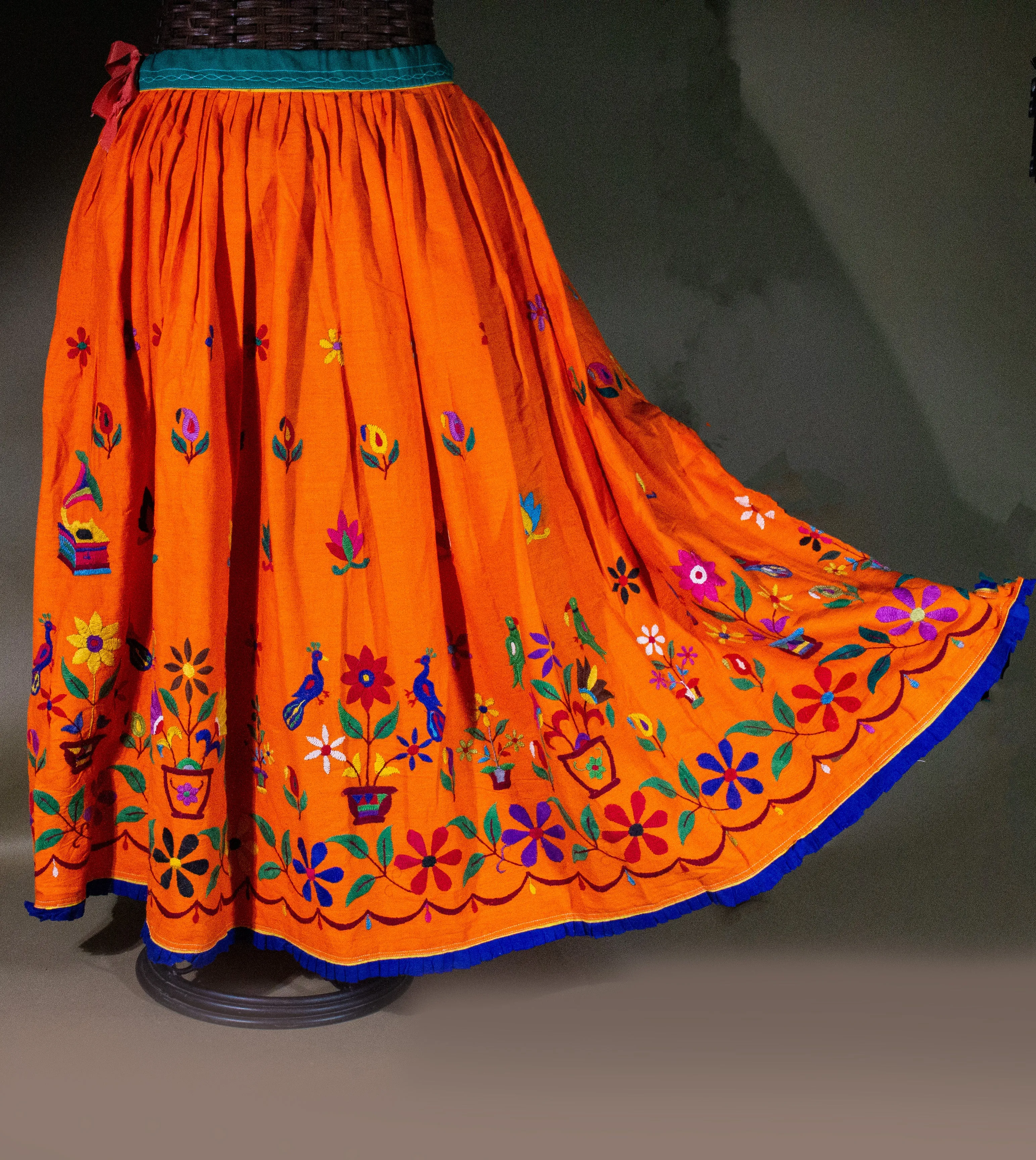 Embroidered Vintage "Flower Power" Rajasthan Skirt Collection