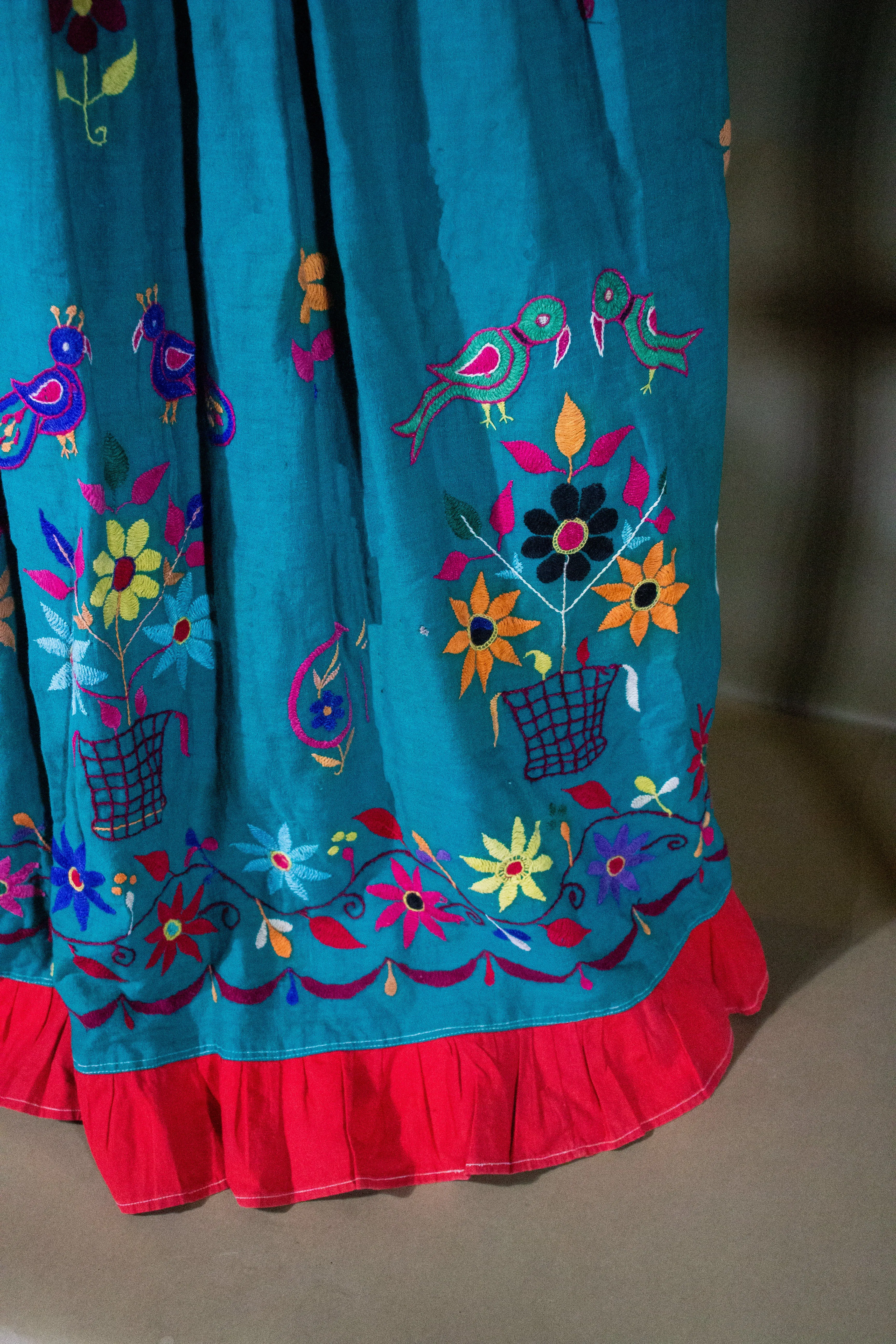 Embroidered Vintage "Flower Power" Rajasthan Skirt Collection