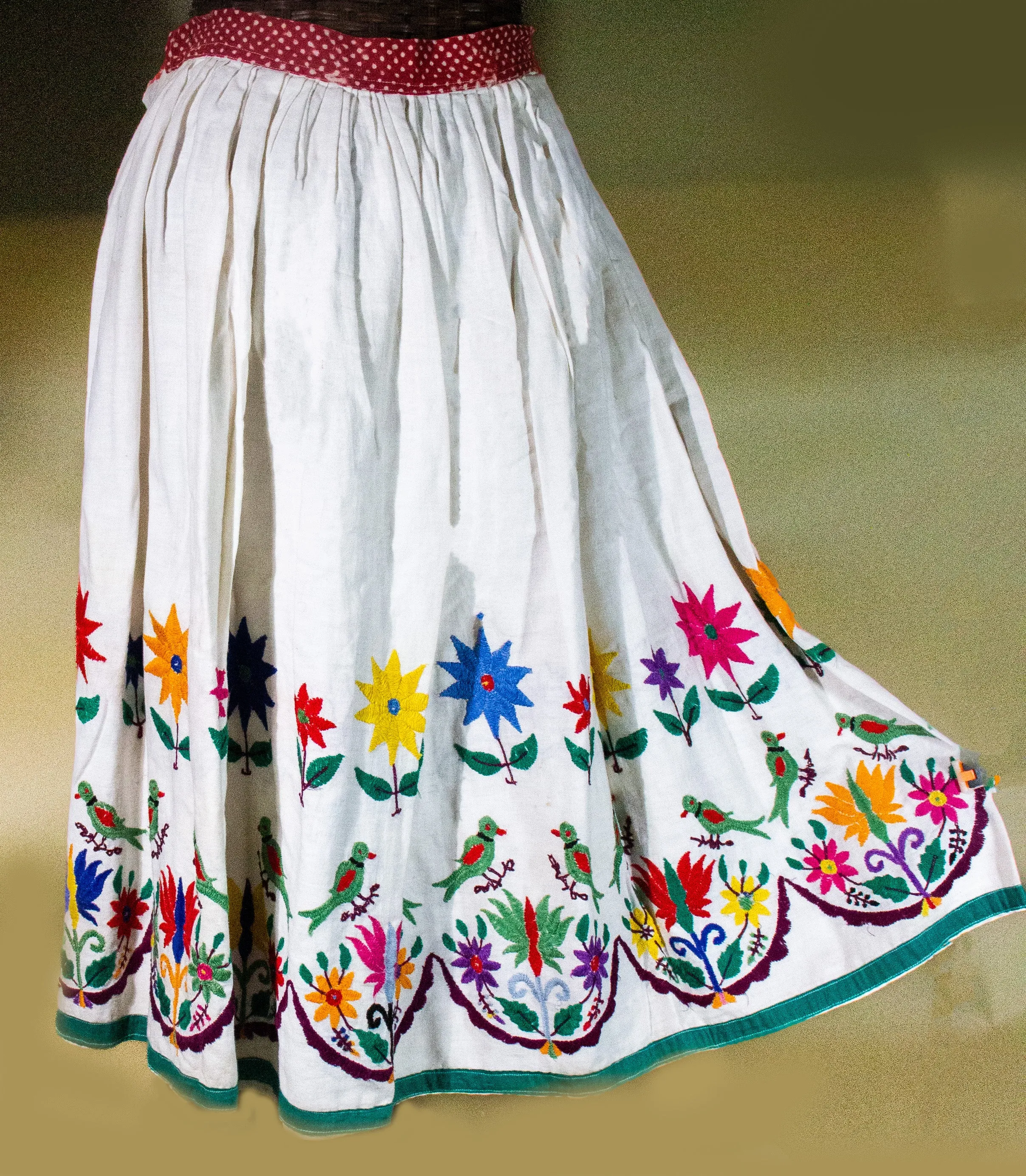 Embroidered Vintage "Flower Power" Rajasthan Skirt Collection