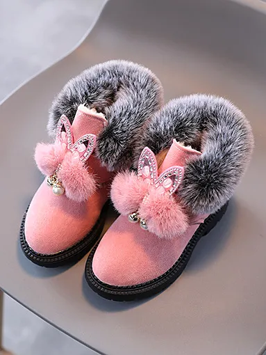 Faux Fur Butterfly Boots by Liv and Mia