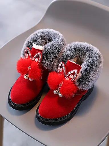 Faux Fur Butterfly Boots by Liv and Mia