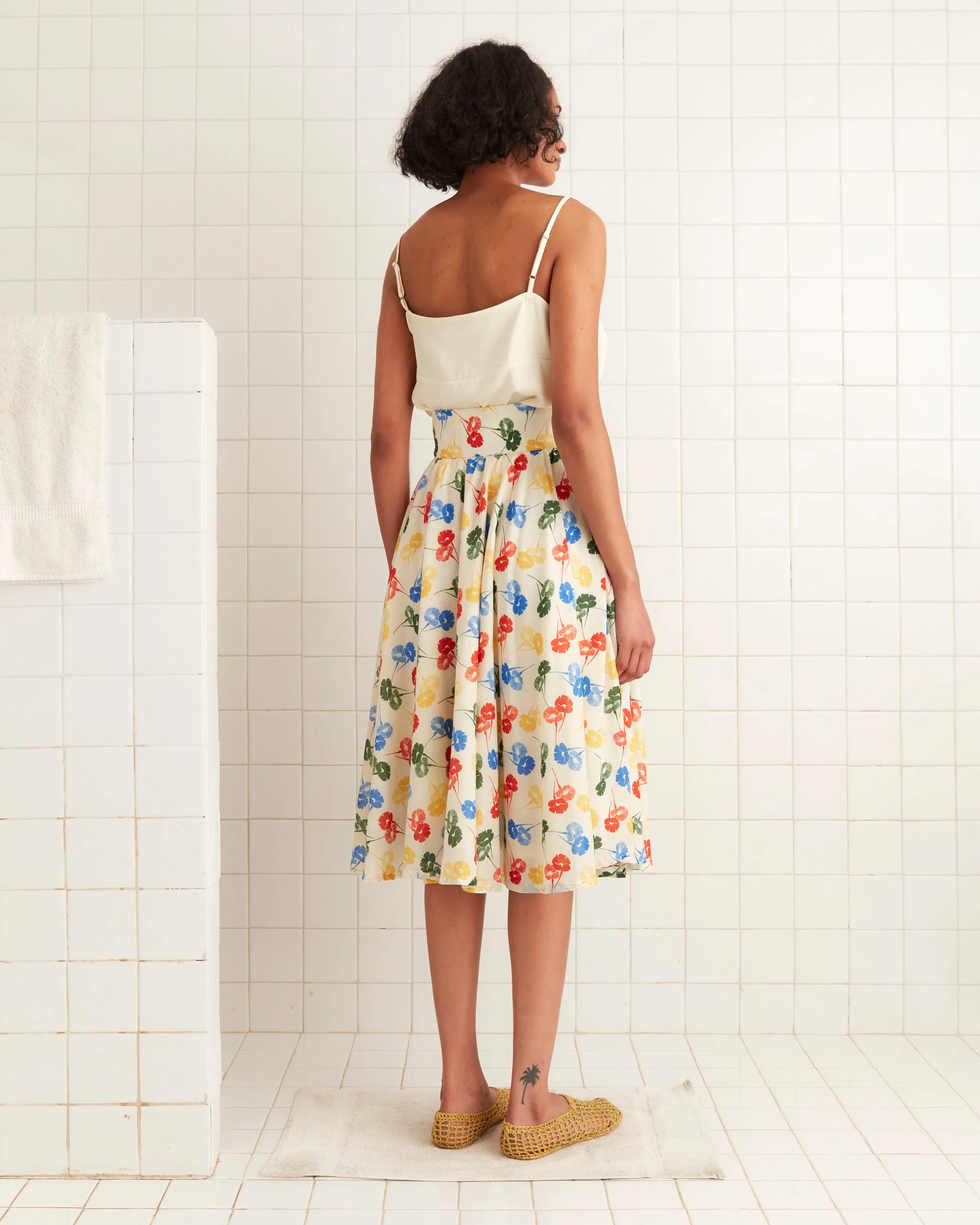 Flower Stamp Skirt