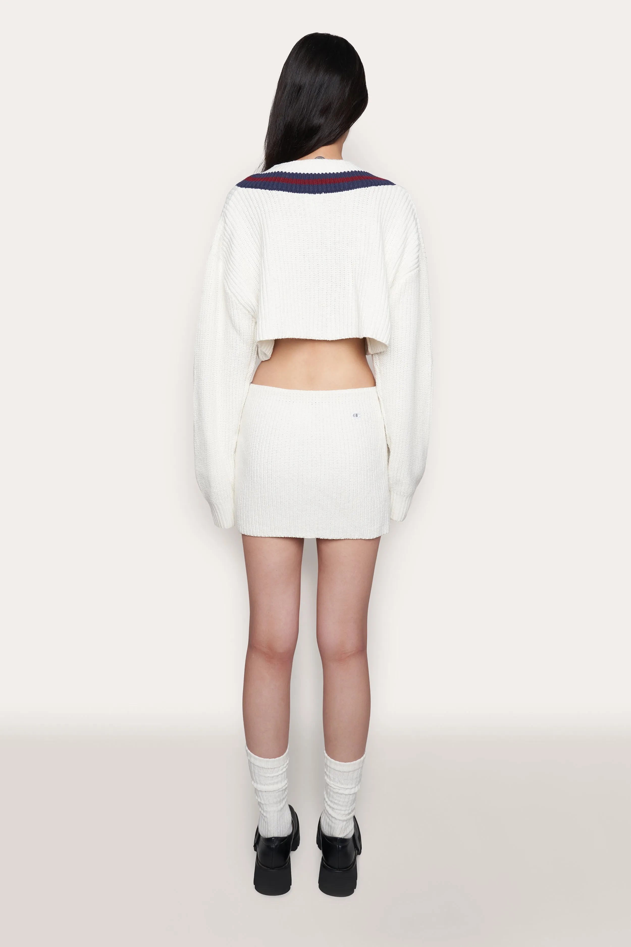 Guizio X Champion Rib Knit Mini Skirt