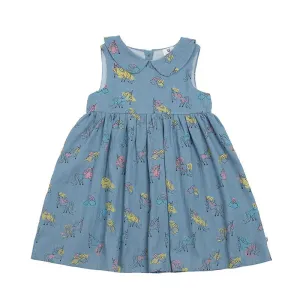 Hoot Kid - Ella Dress - Chambray Unicorn