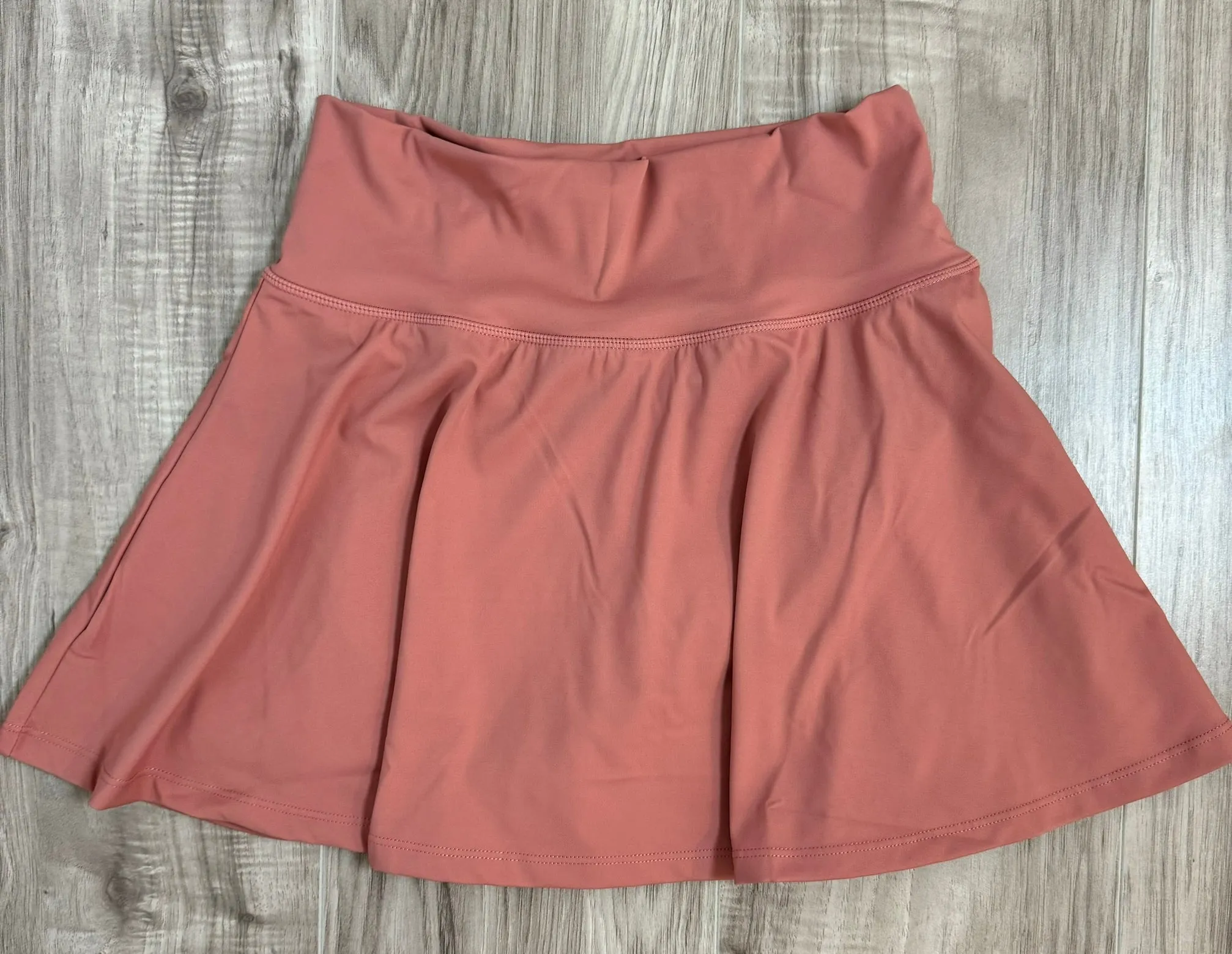 Kid's Two-Piece Matching Athletic Wear Tennis Skirt Set – Peach