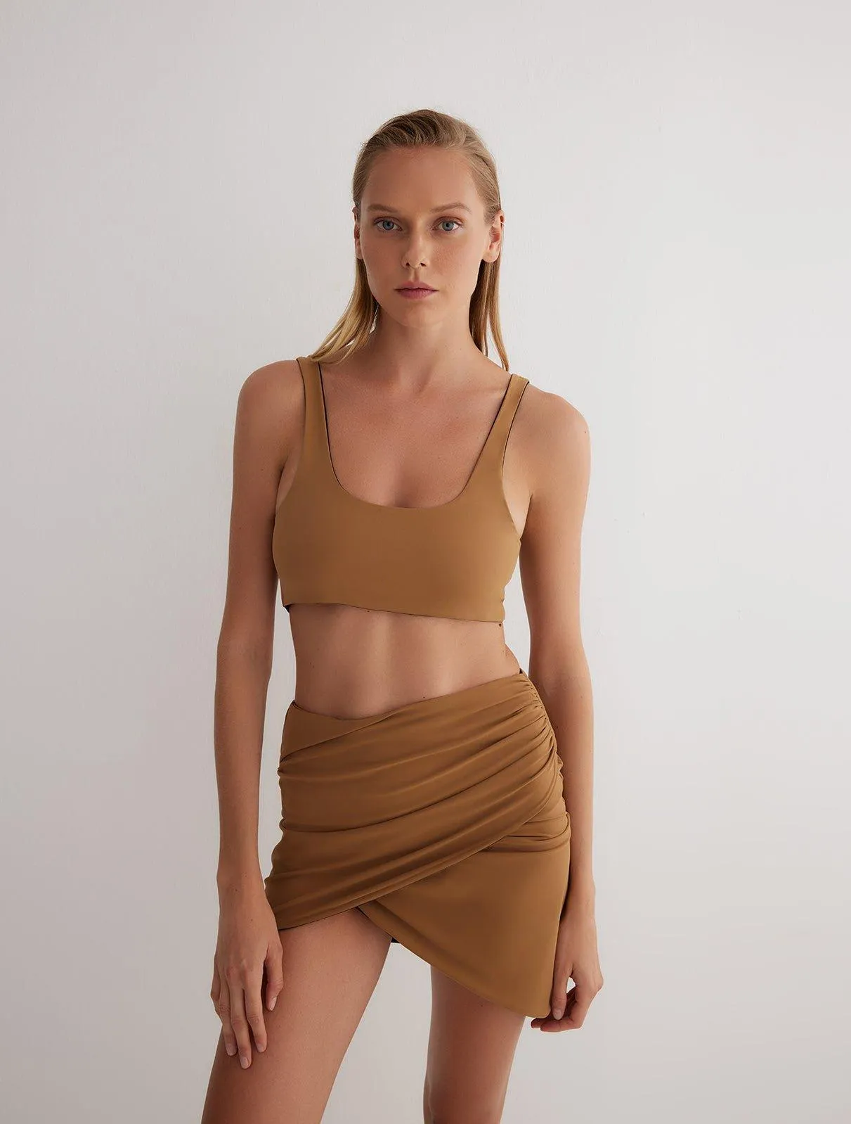 Lupe Black/Camel Skirt