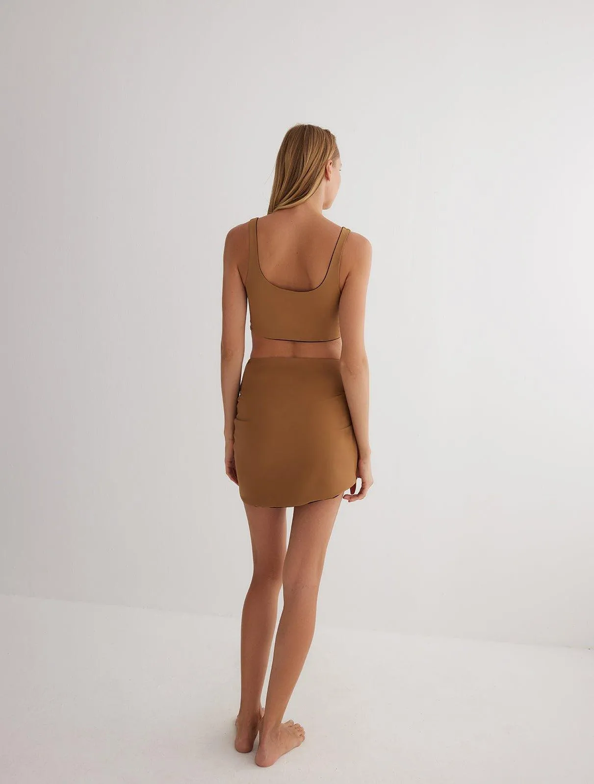 Lupe Black/Camel Skirt