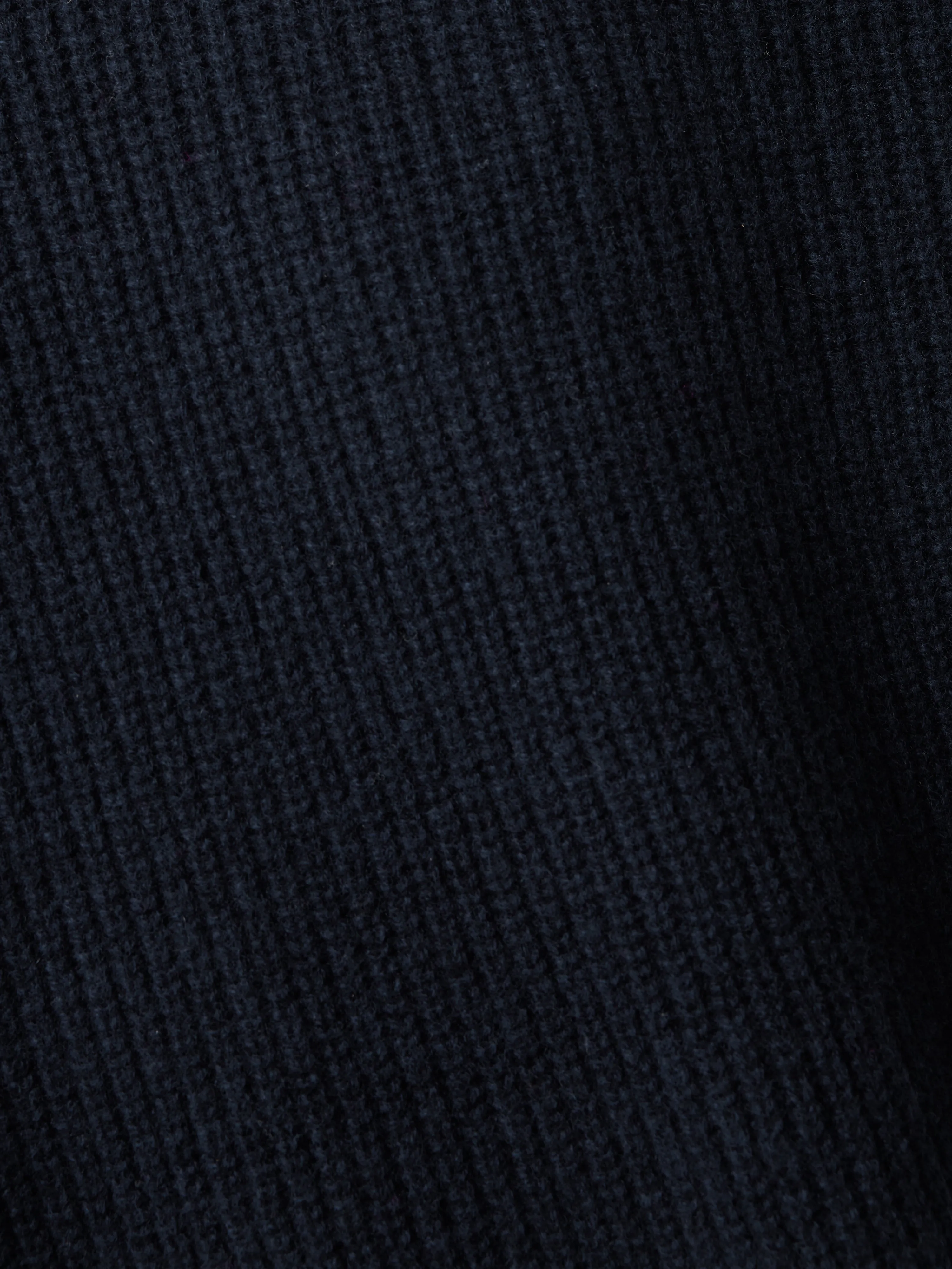 Merino Cashmere Ribbed Tunic | Navy