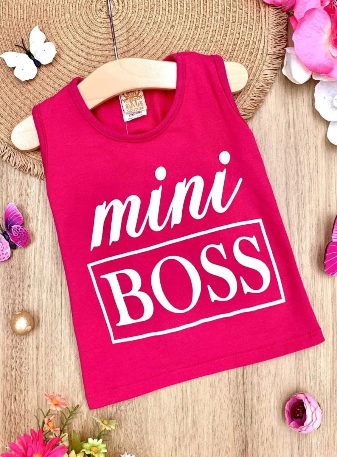 Mini Boss Hot Pink Tank Top