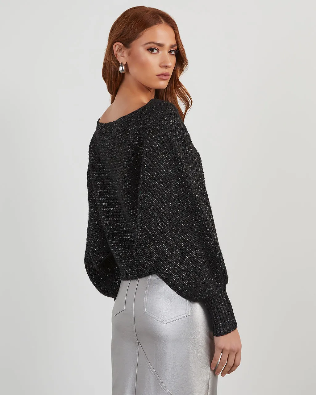 Missy Balloon Sleeve Knit Sweater