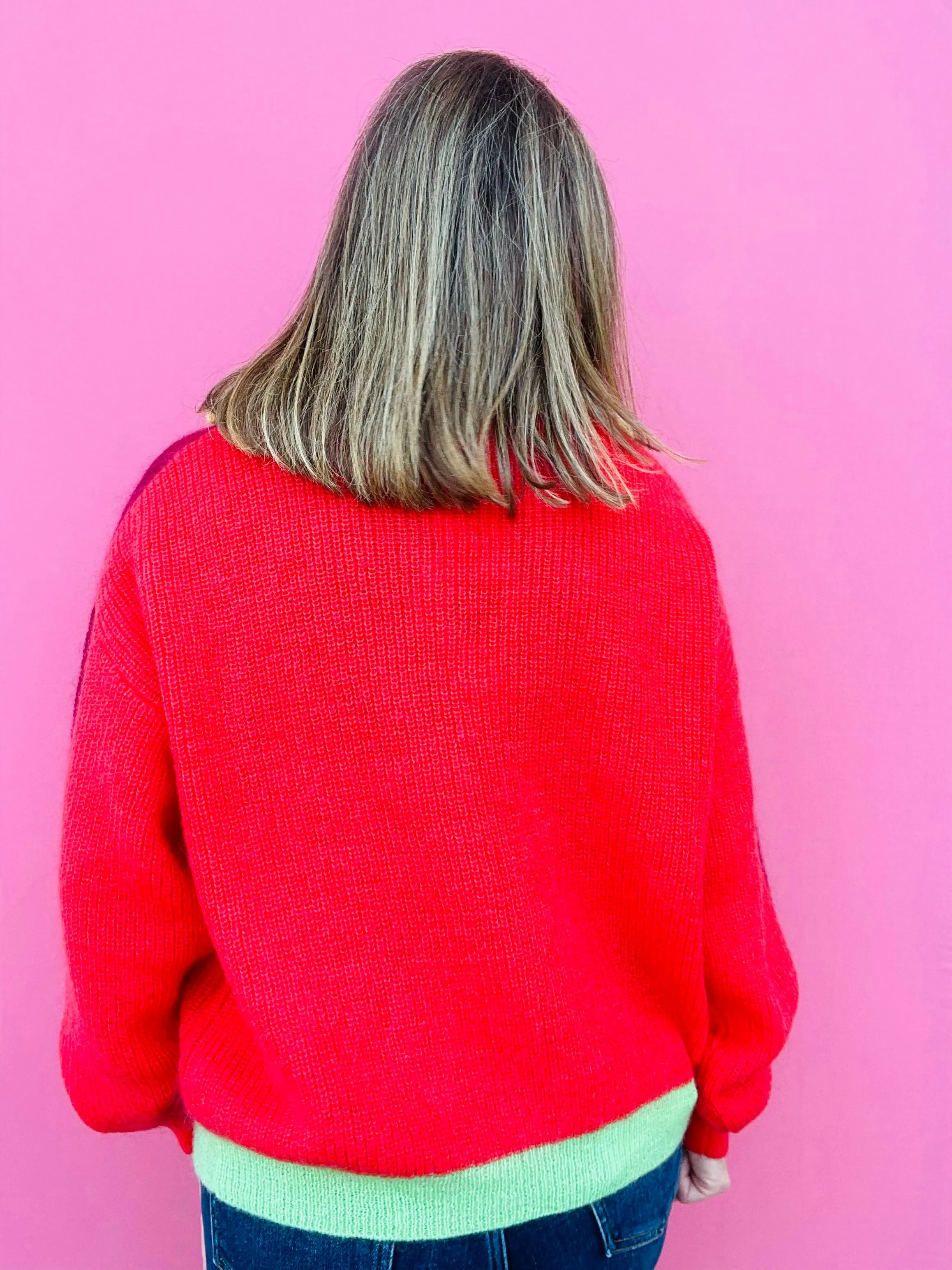 Peony Colorblock Sweater