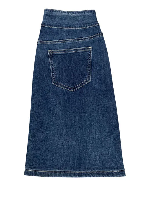 Radiant Stretch Denim Skirt