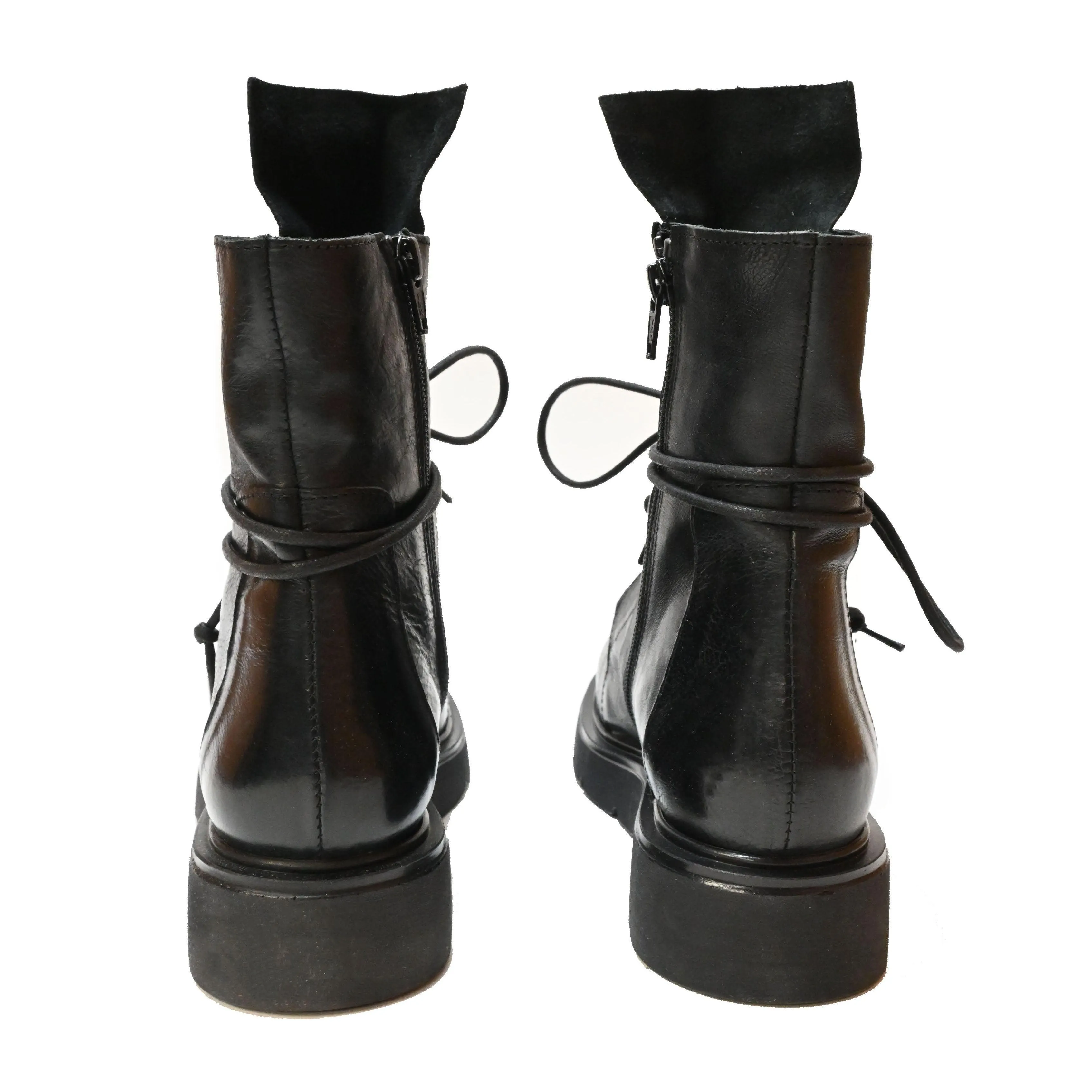 RICH 04 - amphibian ankle boots leather BLACK