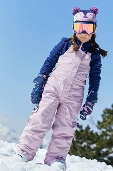 Roxy Lola Bib Girls Snowpants - Dawn Pink (Size 2 left)