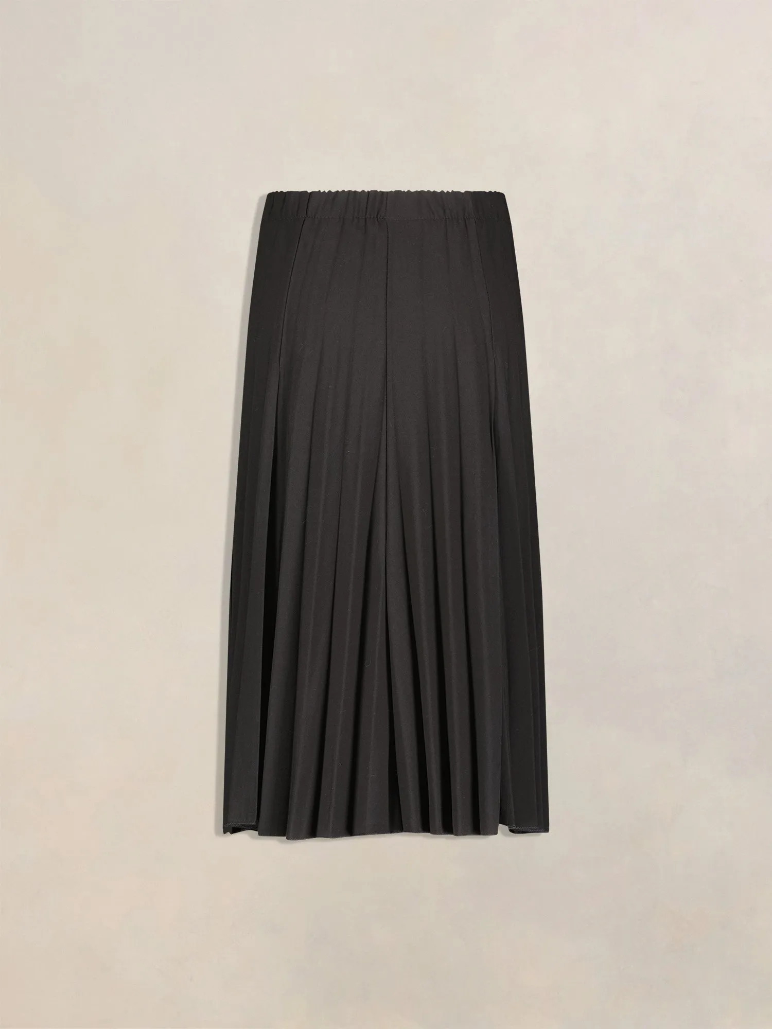 Sam Fashion Pleated Suiting Fabric Skirt