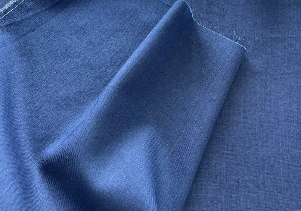 Semi-Sheer Sailor's Indigo Cotton Lawn (Made in Japan)