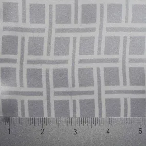 Silk Charmeuse Square Geo Print