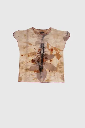 Sleeveless Natural Print T-Shirt