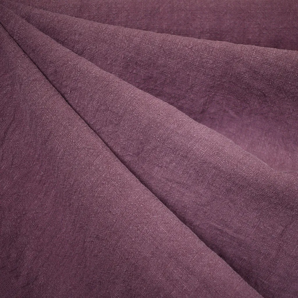 Soft Washed Linen Solid Grape