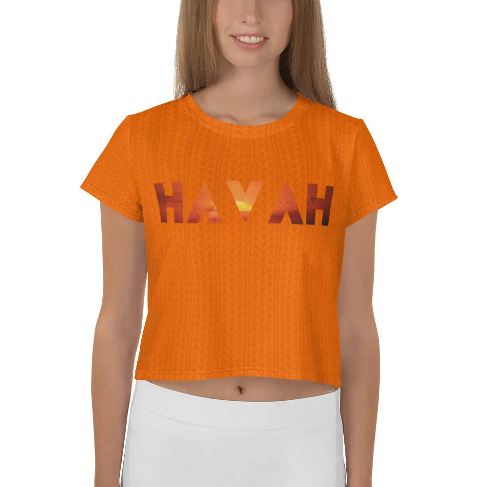 Tiger Orange Crop Tee