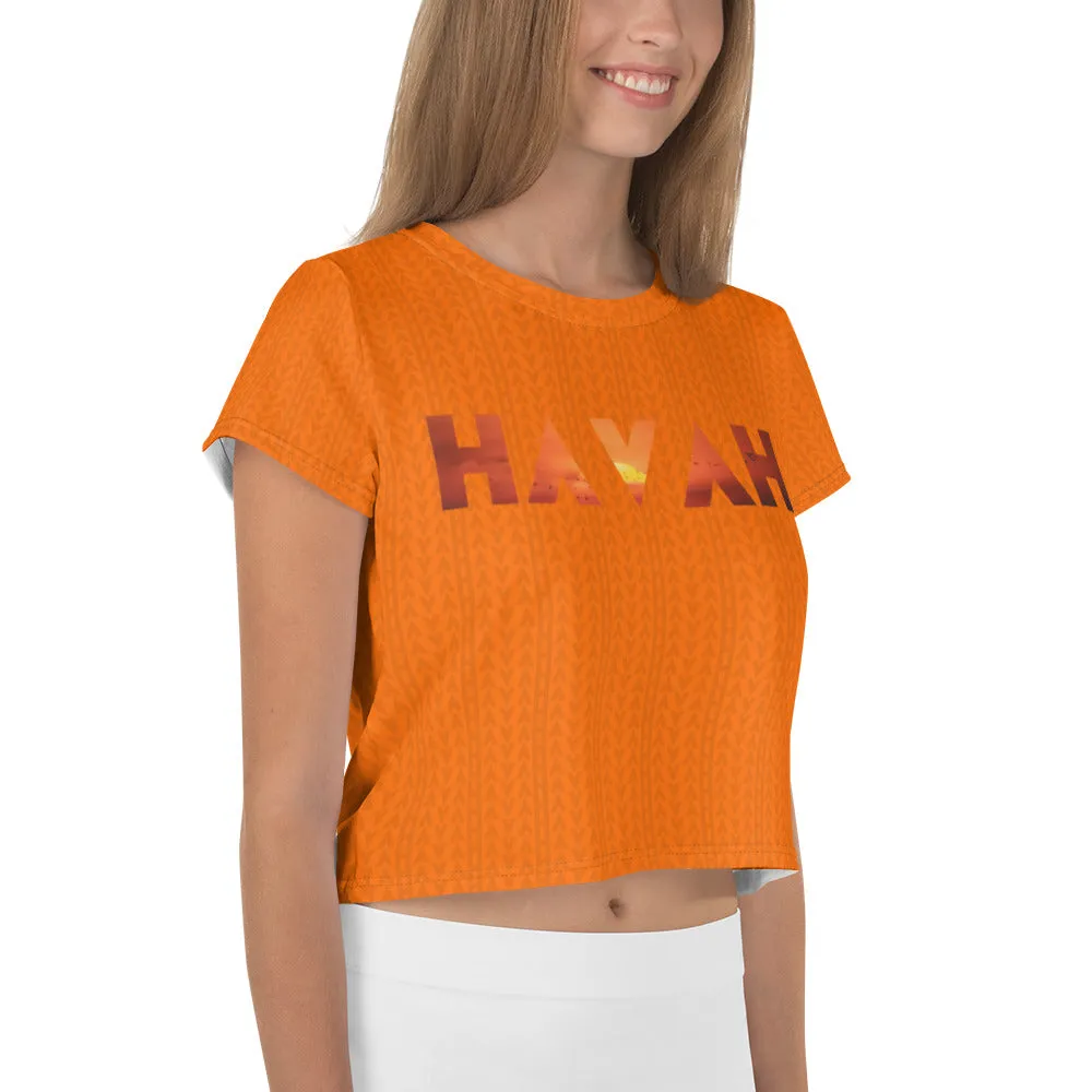 Tiger Orange Crop Tee