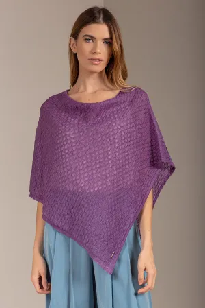 Uplala Poncho Baby Alpaca Color Pensee