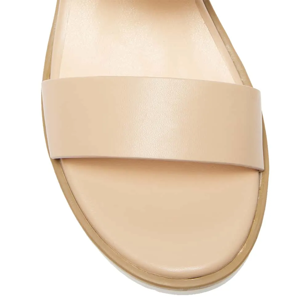 Vespa Wedge in Nude Smooth