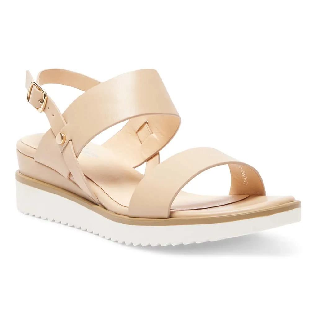 Vespa Wedge in Nude Smooth